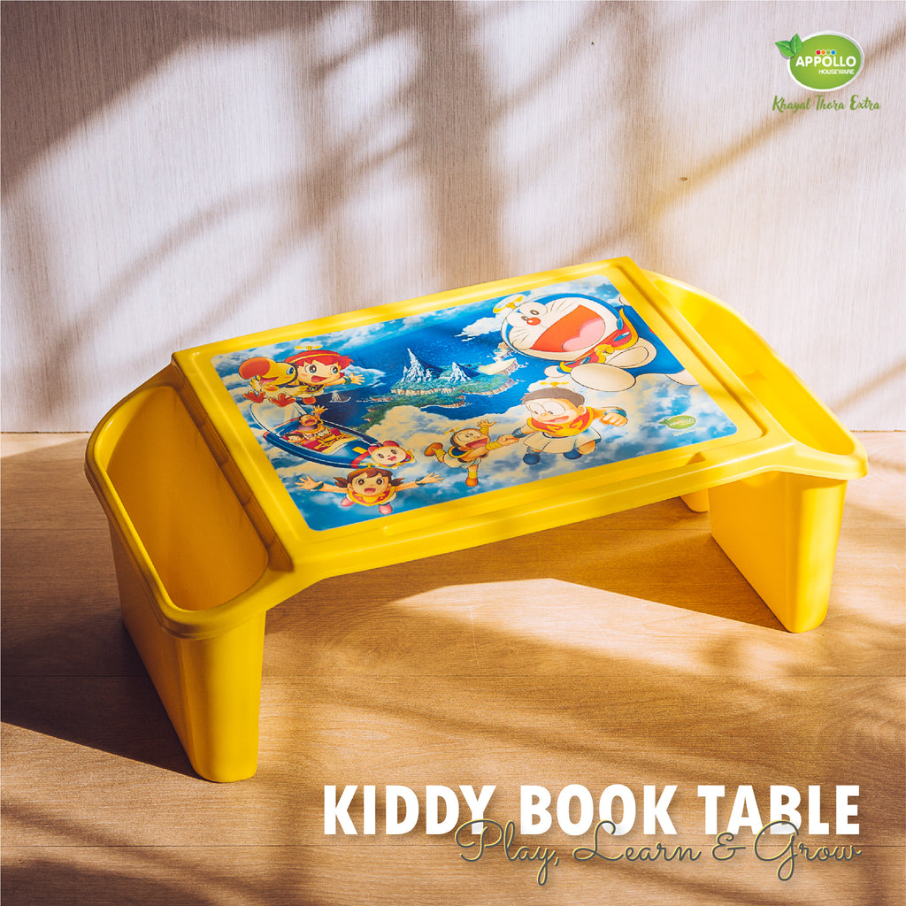 Kids Book Table with Sticker Laptop Table for Children Set of 3 - Heaven of homes