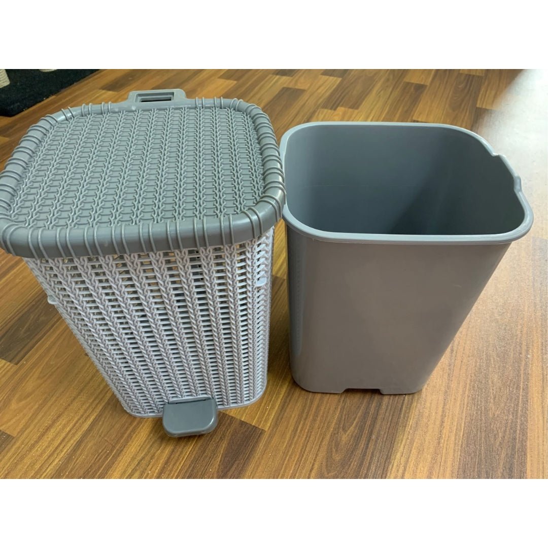 Premium kiwi - Knit & Knot Luxury Paddle Bin Small - High Quality Dustbin - Heaven of homes