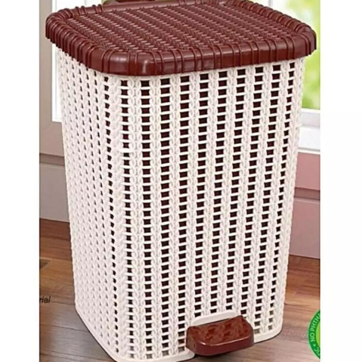 Premium kiwi - Knit & Knot Luxury Paddle Bin Small - High Quality Dustbin - Heaven of homes