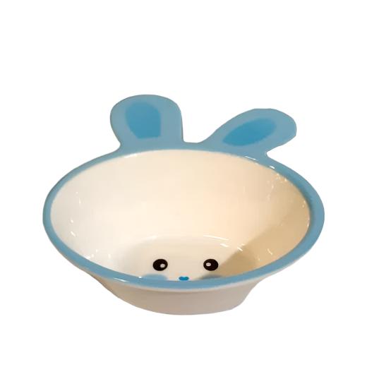 Set of 4 Heaven Melamine Rabbit-Shaped Kids Bowl – Multi-Color, 6.5" x 5" x 2" Deep | Durable & Fun for Mealtime - Heaven of homes