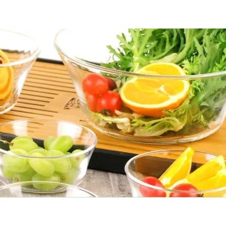 Delisoga® Set of 6 Fruit Bowls 4.5 Inches Clear Transparent Glass - Heaven of homes