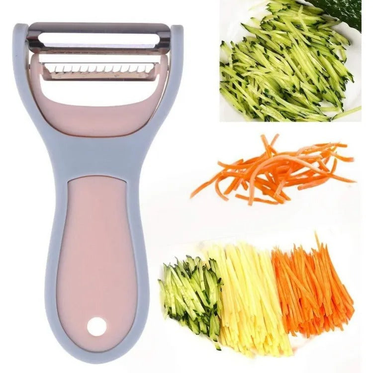 Julienne Vegetable Peeler With Premium Ultra Sharp Double Grater Kitchen Accessories Tools For Delicious Salads and Veggie Noodles Slicer Cucumber - Heaven of homes