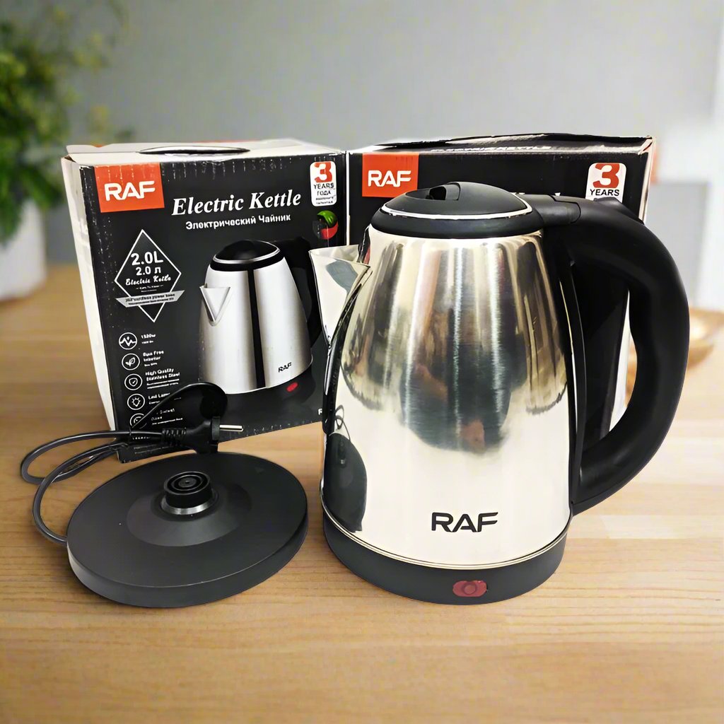 RAF™ Automatic Electric Kettle 2 Litre Capacity Stainless Steel - Heaven of homes