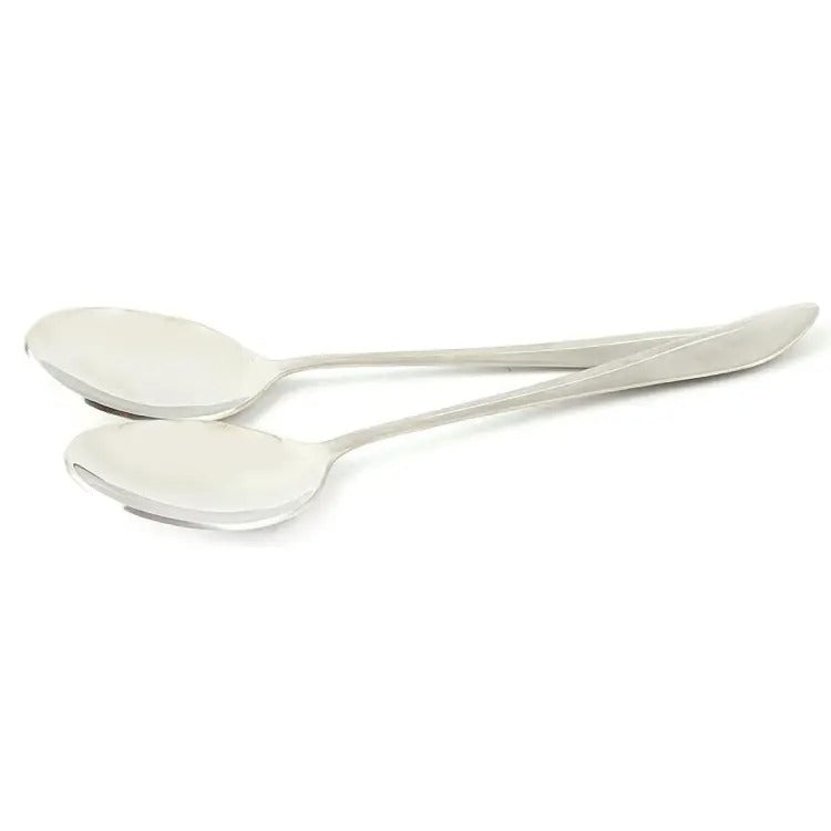 Service Spoon Stainless Steel Set of 2 Pieces - Heaven of homes