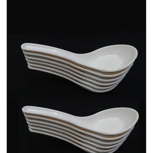 Soup Spoons - Melamine - Off white - Set of 12 - Heaven of homes