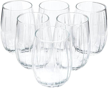 Delisoga® 380 ml Transparent Elegance Drinking Glasses 380 ml of Pure Style and Class - Heaven of homes