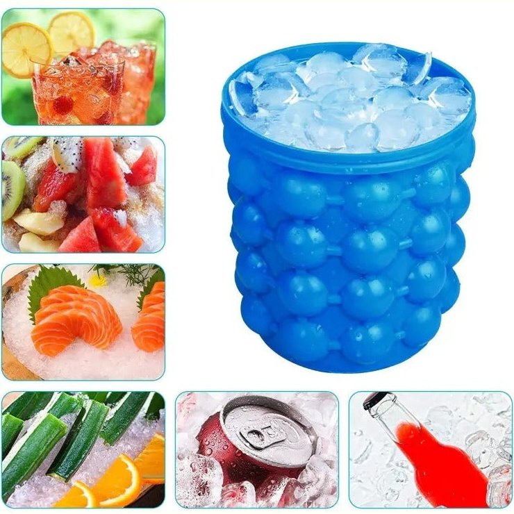 Silicone Ice Cube Maker The Revolutionary Space Saving Ice Cube Maker Ice Genie - Heaven of homes