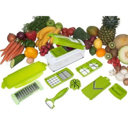 Speedy Chopper 12 Pieces Nicer Dicer Plus Fruit & Vegetable Slicer All in One Kitchen Gadget - Heaven of homes