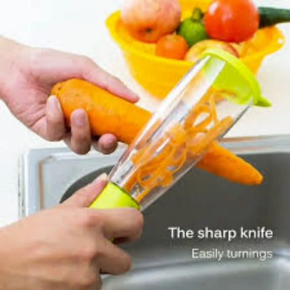 Stainless Steel Vegetable Peeler with Convenient Storage Tube - Ideal for Peeling Potatoes, Carrots, Apples, and Beyond - Heaven of homes