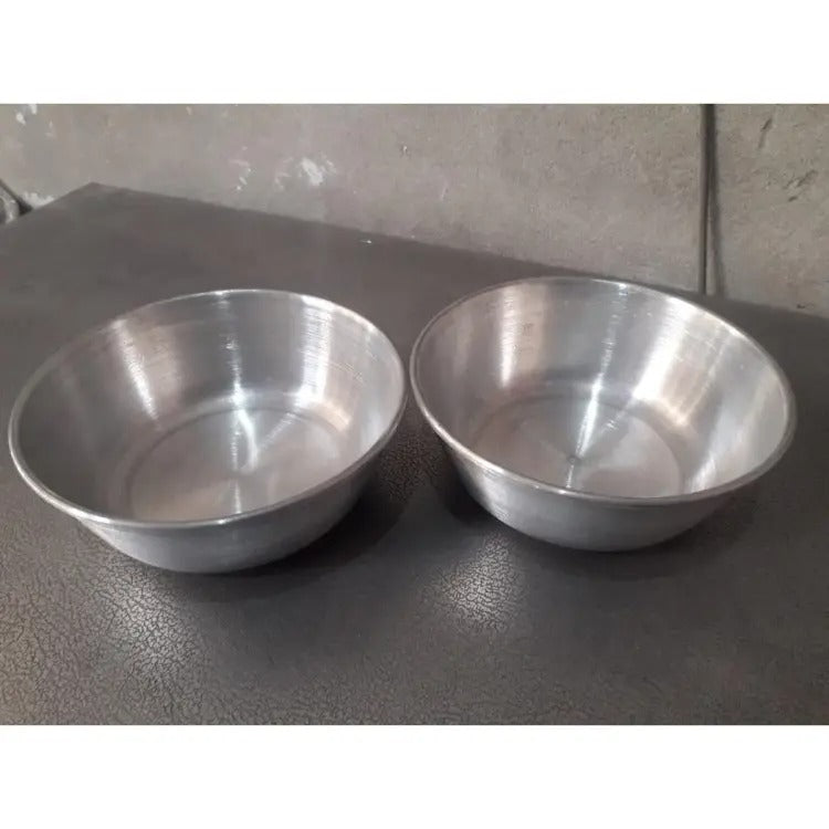 Set of 2 Silver Bowl Mug For Ice making Fridge Bowl Ice Bowl 2 Piece - Heaven of homes