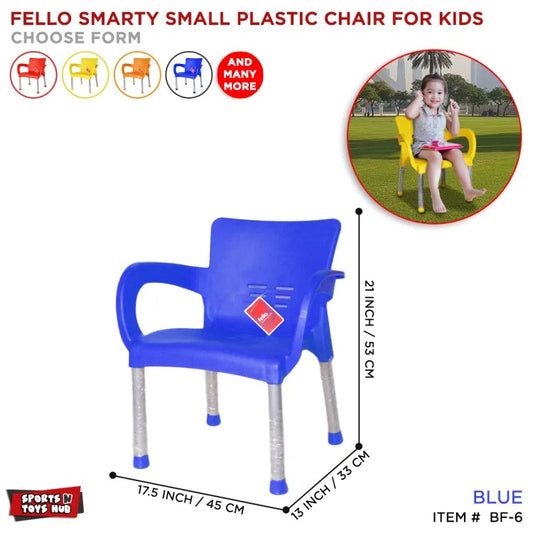 Fello Kids Plastic Chair With Steel Legs Kids Fun & Play - Heaven of homes