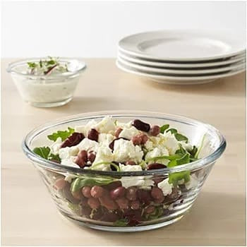 Delisoga® Set of 6 Clear Glass Soup Bowls - 6.5 Inch Transparent Design - Heaven of homes