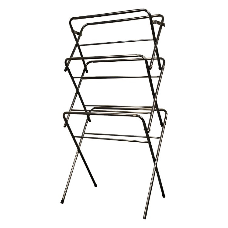 Folding Wet Cloth Dryer Stand Folding Cloth Dryer Stand Metallic Towel Hanger - Heaven of homes