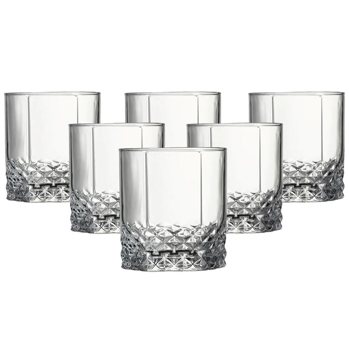 Delisoga® 340 ml Transparent Elegance Drinking Glasses 340 ml of Pure Style and Practicality - Heaven of homes