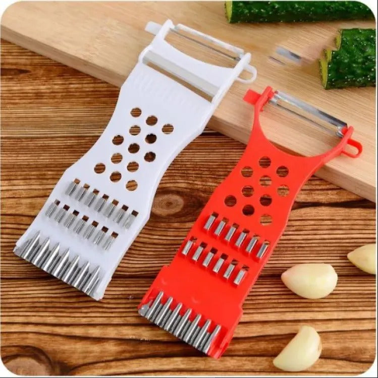 5 In 1 Cucumber Carrot Potato Slicer Peeler Grater Fruit Vegetable Cutter Multipurpose Julienne Stainless Steel - Heaven of homes