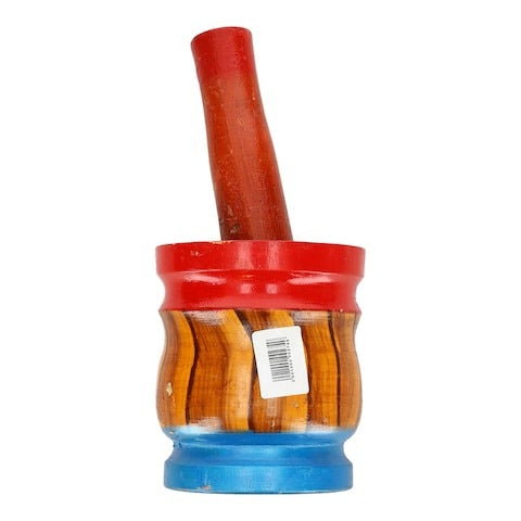 Wooden Imam Dasta Hawan Dasta Mortar And Pestle Manual Grinding for Herbs, Garlic, Walnut Spices and Kitchen Essentials - Heaven of homes