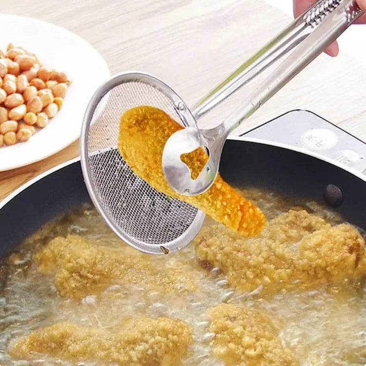 Multi functional Filter Spoon With Clipper Oil Refrain - Frying BBQ Spoon Kitchen Tools & Accessories - Heaven of homes