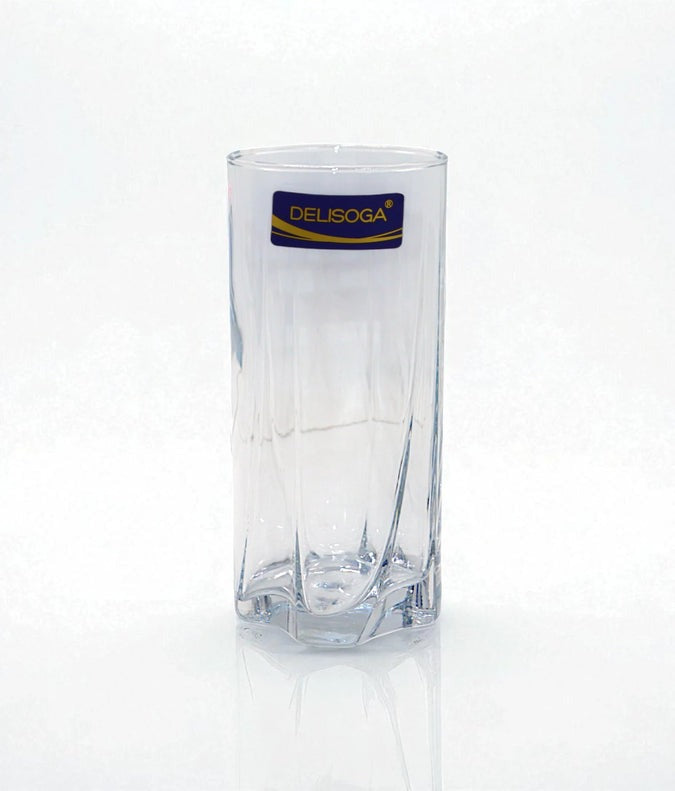 Delisoga® 6-Peice 470 ml Glass Tumblers – Transparent Glasses for Daily Use - JS5156-2