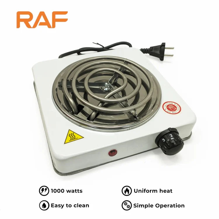 RAF™ Electric Stove & Hot Plate  Cooker with Uniform Heating – 1000w - Heaven of homes