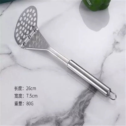Heaven® Heavy Duty Stainless Steel Potato Masher – Durable Rust-Resistant Hand Masher for Potatoes, Vegetables & Kitchen Use