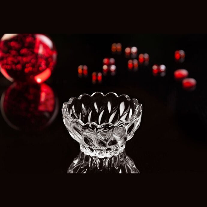 Copy of Royal Set of 6 Fruit Bowls 4.5 Inches Clear Glass Florence Bowls - Heaven of homes