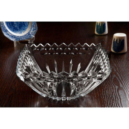 Royal Glass Serving Bowl Center Table Deep Bowl 10 Inches - Heaven of homes