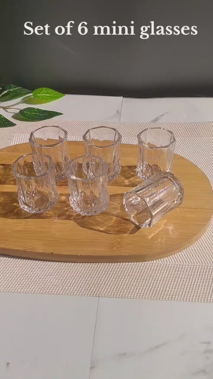 Mini Glasses Zam Zam Glass Set of 6 Decor Glass Candle Making